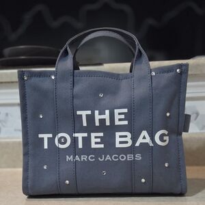 Marc Jacobs Blue Tote with White Text